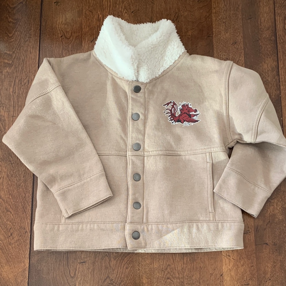 Rivalry Threads Tan Jacket with White Fleece Collar USC